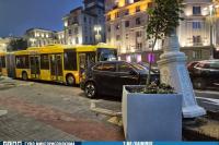 Bus and car collide on Independence Avenue in Minsk