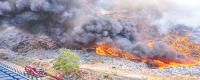 Volunteers battle raging fires