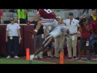 Rocky Beers hurdles defender for TD | Oklahoma vs. UTEP | 2026 SEC Football