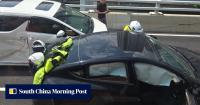 Police probe death of Tesla driver after collision on Hong Kong road
