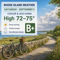Rhode Island Weather for September 5, 2026