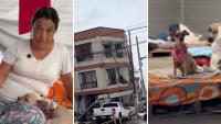 Colombia quake survivor says dog woke her seconds before bedroom wall crashed onto bed