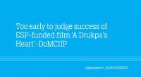 Too early to judge success of ESP-funded film ‘A Drukpa’s Heart’ - DoMCIIP