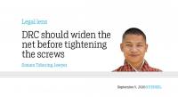 DRC should widen the net before tightening the screws