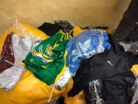 Police seize R1.5m in fake Springbok gear during Johannesburg CBD raid