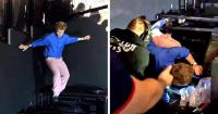 Singer Alex Warren shares brutal face-first tumble during concert
