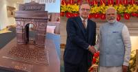Belgian PM's chocolate India Gate melts en route, but diplomacy gets a sweet ending