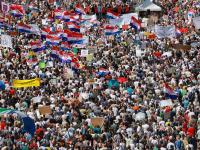 Thousands protest in Croatia to demand government clean up toxic waste