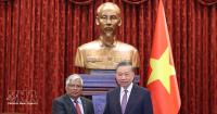 Top leader receives outgoing Bangladeshi ambassador