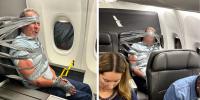 American Airlines crew DUCT TAPES man to seat after he bit, attacked others in drunken, slur-filled tirade