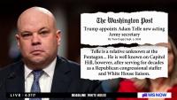 Trump Names New Secretary Of The Army With Zero Military Experience