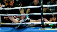 Irish heavyweight crashes through the ropes as chief Katie Taylor support fight ends in crazy fashion