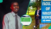 Pharmacy student reacts as he graduates with pass from University of Ilorin