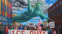 A Minnesota crop art exhibit depicts the turbulent times of immigration enforcement