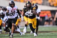 Kamari Moulton has career day, No. 22 Iowa rips Northern Illinois