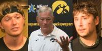 Iowa players, Kirk Ferentz, react after 40-0 win over Northern Illinois