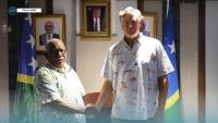US Deputy Secretary of State Christopher Landau arrives in Honiara for official talks