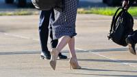 Trump's favorite aide Natalie Harp sparks concerns as she's once again spotted with 'bruised ankles'