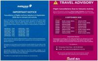 Business : Malaysia Airlines, Batik Air Cancel 20 Malaysia-Jakarta Flights Due To Volcanic Ash