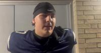 Canisius lineman Dylan Gorney on the win versus Health Sciences