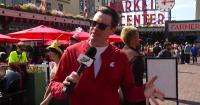 WSU and UW fans share Apple Cup predictions at Pike Place Market in Seattle