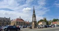 Traditional market town with independent shops and fairytale castle