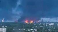 Explosions across Russia as Ukraine drone blitz hammers cities and refinery burns