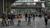 Jakarta Car Free Day Ends Early Due to Mount Anak Krakatau Ash