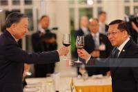 Vietnamese President and wife host state dinner for President U Min Aung Hlaing and wife Daw...