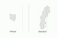 Can you guess the real size of each country on the new world map?