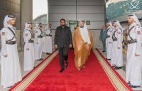 Guyana president arrives in Doha