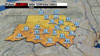 Pennsylvania weather: Partly sunny with a low chance of rain