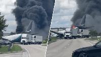Live Updates: 2 pilots, 3 hospitalized after Amazon cargo plane crashes near MIA, source says
