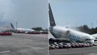 Miami Airport Plane Crash: 5 Killed, 5 Injured After Amazon Cargo Aircraft Overruns Runway, Strikes Vehicles And Bursts Into Flames | Watch