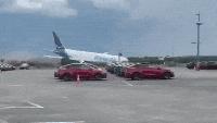 Video captures moment Amazon cargo plane hurtles off runway, erupts in flames