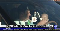 Local boy celebrates major milestone after tumor is completely removed