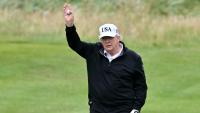 Presidential talks wedged within Trump's golf appearance