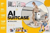 Airwheel Robot Cabin Suitcase Launched– World’s First Full-Smart Luxury 20inch Electric Carry-on Hand Rideable AI Wheel Luggage