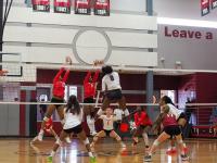 Arkansas High Razorbacks face the Liberty Eylau High School Lady Leopards