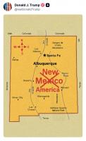 Trump Suggests Renaming New Mexico ‘New America’