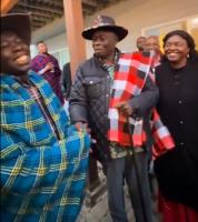 Viral GACHAGUA lookalike over the moon as he finally meets the former DP in U.S. (VIDEO)