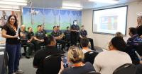 Law Enforcement cadets visited Ridge Area Arc to learn about IDD