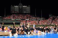 Nebraska-Missouri volleyball match at Wrigley Field suspended due to slick court