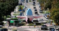 Salt Lake City’s whale draws worshippers, marathoners and, apparently, rain