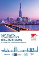 Seoul to host 19th Asia-Pacific Conference of German Business
