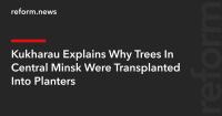 Kukharau Explains Why Trees In Central Minsk Were Transplanted Into Planters