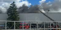 Vladimir Putin's missiles strike British business factory as building engulfed in flames
