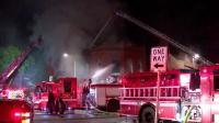 Large fire damages building in Milwaukee
