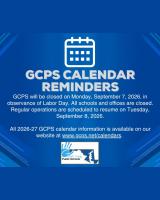 GCPS Calendar Reminder: GCPS Closed on Labor Day