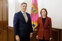 PRESIDENT MAIA SANDU DISCUSSED TRANSNISTRIAN SETTLEMENT WITH NEW HEAD OF OSCE MISSION TO MOLDOVA